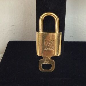 Louis Vuitton Gold Padlock with Key #313